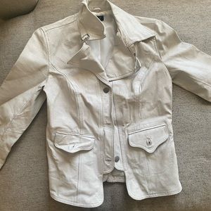 Leather lined jacket